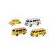 25959 Schuco 1:87 Set Lufthansa VW T2 Bus, VW T3 Bus, VW...