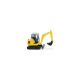 0946 05 Wiking 1:160 Mini Bagger HR 18 gelb