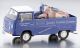 11352 Premium ClassiXXs 1:43 VW T2-a Pritsche 2 Bella Z&uuml;ndapp blau Motorrad Krad Z&uuml;ndapp Service MAX SCHMID