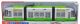 203315105 Dickie 1:32  City Liner Strassenbahn m Freilauf green