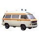 25731 SCHUCO 1:87 VW T3 Bus AMBULANZ