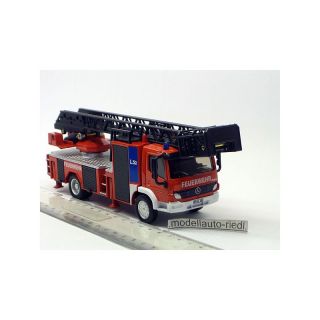 2106 SIKU 1:50  Mercedes Atego Feuerwehrdrehleiter Feuerwehr weiss  Beschriftung black