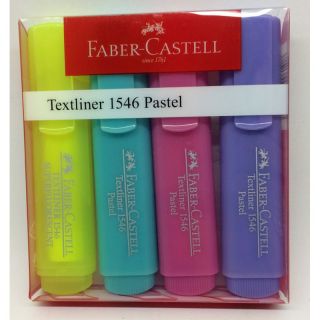154610 Faber Castell Textmarker Textliner Pastell 4er Etui