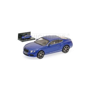 436139982 MINICHAMPS 1:43 BENTLEY CONTINENTAL GT V8  2011 BLUE METALLIC 