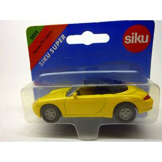 0854 SikuSuper Porsche 911 Cabrio gelb
