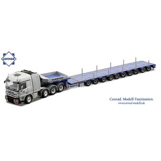 72176/0 Conrad 1:50 Mercedes Actros Goldhofer 10 Achs Semi Tieflader gelenkt