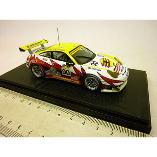 777 Ebbro 1:43 Porsche 911GT3 RSR 2005 LE Mans white lighting Racing