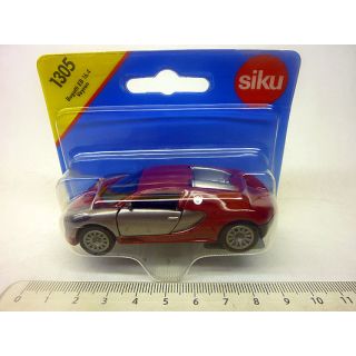 1305 SIKU 1:55 Bugatti EB 16.4 Veyron red grey
