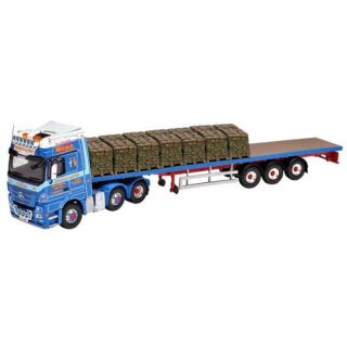 NZG 1:18 Mercedes-Benz Actros GigaSpace 4x2 & Lohr Transportador De Coches Adac Amarillo 1025 02