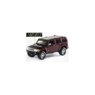 101324 LUXURY 1:43 Hummer H3 2006 dunkelrot met.