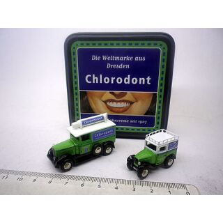 06906 BUB 1:87 Dixi BMW Phänomen Granit Jahresedition 2007 Chlorodont Set
