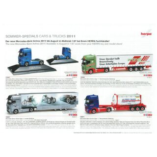 Herpa Blatt Sommer 2011 LKW PKW Millitär 1:87