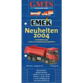 EMEK Prospekt Neuheiten 2004 LKW Modelle 1:25