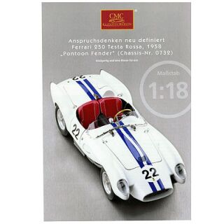 CMC Prospekt Modell Ferrari 250 Testa Rossa 1:18