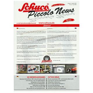 Schuco Piccolo News Ausgabe 3 2005  Prospekt 