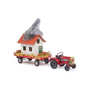 50002 Busch 1:87 Porsche JuniorK Umzugswagen Nr.4 Feuerwehr