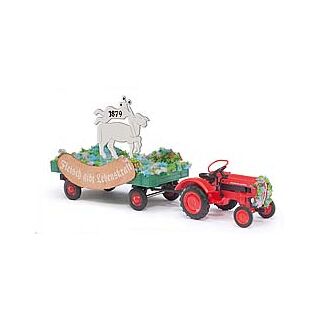 50001 Busch 1:87 Porsche JuniorK Umzugswagen Nr.6 Fleischer