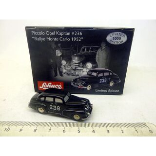 01572 Schuco Piccolo 1:90 Opel Kapitän #236 Rallye Monte Carlo 1952