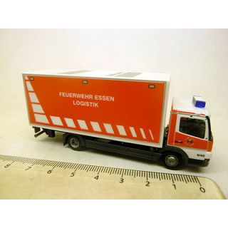 049481 Herpa 1:87 Mercedes-Benz Atego Koffer-LKW mit Ladebordwand Feuerwehr Essen / Logistik