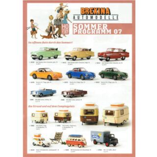 Brekina Prospekt Sommer Programm 2007 Modelle 1:87