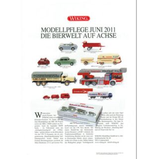Wiking Prospekt Juni 2011 Die Bier auf Achse 1:87