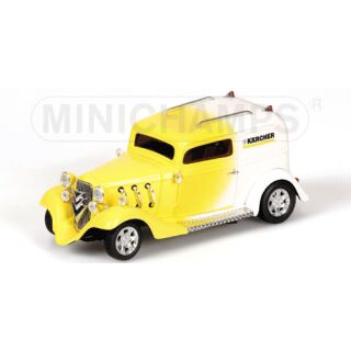 400142262 MINICHAMPS 1:43 AMERICAN HOT ROD YELLOW WHITE KÄRCHER