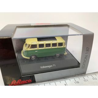 25999 Schuco 1:87 VW T1 Samba Bus beige grün