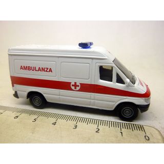 1323 Siku Super 1:64 Mercedes Benz Ambulanza Krankenwagen ohne Verpackung