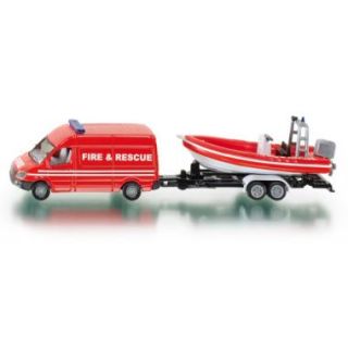 1638 Siku Super 2012 1:64 Mercedes Sprinter Feuerwehr Transporter mit Boot Boat