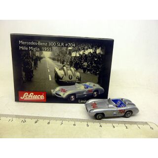 05103 Schuco Piccolo 1:90 Mercedes Benz 300 SLR #704 Mille Miglia 1955