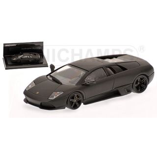 436103921 MINICHAMPS 1:43 LAMBORGHINI MURCIELAGO 2006 MATT BLACK LINEA OPACA