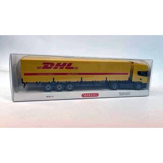 051803 Wiking 1:87 Scania R420 Topline LKW Pritschensattelzug DHL