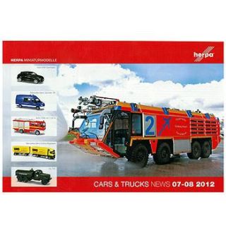 Herpa  Katalog 2012 News 07-08 Cars & Trucks PKW LKW 1:87 A4