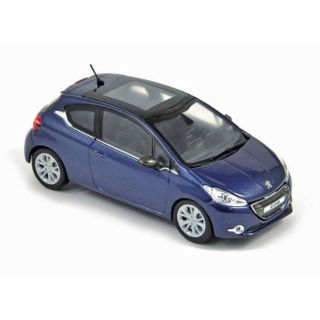 472800 Norev 1:43 Peugeot 208 2012 3 doors virtual blue 