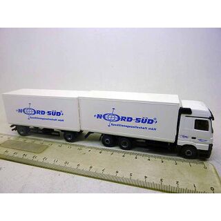 5990542 Wiking 1:87 Mercedes Actros Festkoffer Lastzug Nord Süd