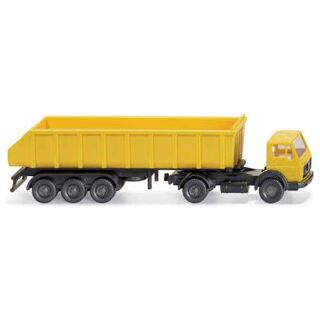 094805 Wiking 1:160 MB Hinterkippersattelzug zinkgelb