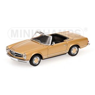 430032238 MINICHAMPS 1:43 MERCEDES-BENZ 230 SL CABRIOLET (W113) 1968 BEIGE METALLIC