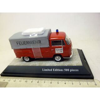 11354 Premium ClassiXXs 1:43 VW T2 Pritsche Plane Feuerwehr rot weiß