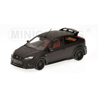 400088106 MINICHAMPS 1:43 FORD FOCUS RS 500 2010 MATT BLACK WITH RED SEATS 