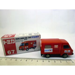 67 Tomy 1:52 Subaru Sanbar Mail Coach Postauto