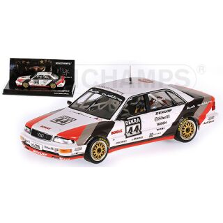 444901444 MINICHAMPS 1:43 AUDI V8 TEAM SMS DTM 1990 CHAMPION HANS JOACHIM STUCK