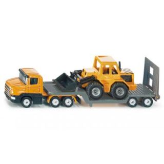 1616 2012 SIKU 1:87 Scania Hauber Tieflader mit Frontlader Radlader