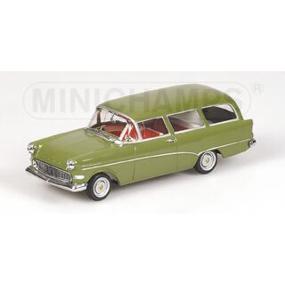 430043219 MINICHAMPS 1:43 OPEL REKORD P1 CARAVAN 1958 GREEN