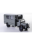 12402 Premium ClassiXXs 1:43 Mercedes Benz LA3500 Fenster-Koffer Fernmeldenotdienst grau