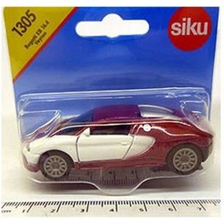 1305 SIKU 2012 1:55 Bugatti EB 16.4 Veyron rot weiss