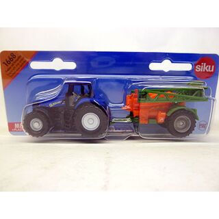 1668 Siku New Holland Traktor mit Amazone Feldpritze