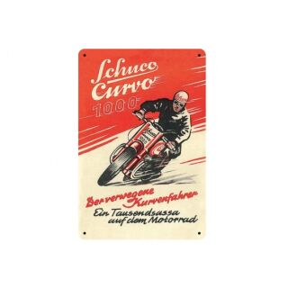 08515 Schuco Blechschild Edition 1 Schuco Curvo 20x30cm