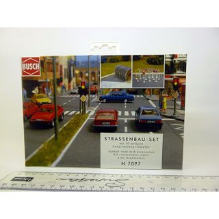 7097 Busch N STRASSENBAU - SET Bausatz Kit