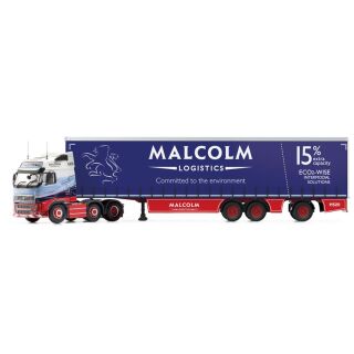 CC14032 Corgi 1:50 Volvo FH (Face Lift) Super-Schiebeplanen-Trailer WH Malcolm Renfrewshire