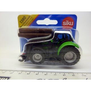 1380 Siku Deutz Traktor mit Baumstammgreifer